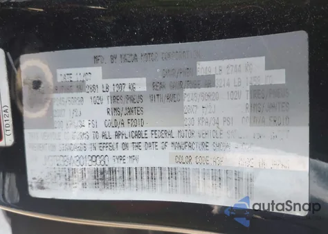 2008 Mazda Cx-9 Grand Touring z USA, uszkodzony, nr VIN JM3TB38VX80139080